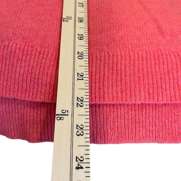NWT White & Warren 100% Cashmere Coral Revolve Sweater with Cutouts Size Small - Picture 7 of 8